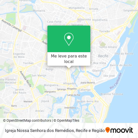 Igreja Nossa Senhora dos Remédios mapa