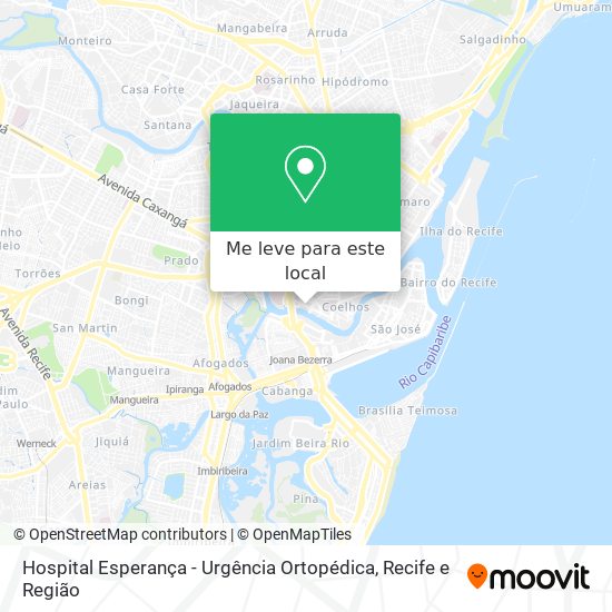 Hospital Esperança - Urgência Ortopédica mapa