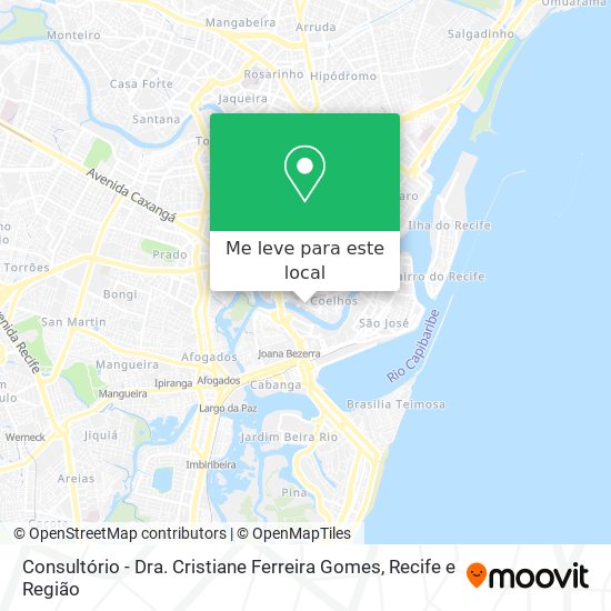 Consultório - Dra. Cristiane Ferreira Gomes mapa