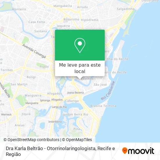 Dra Karla Beltrão - Otorrinolaringologista mapa
