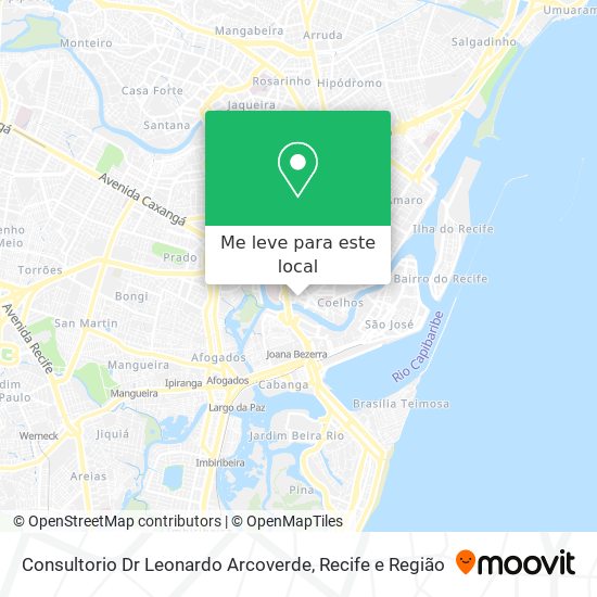 Consultorio Dr Leonardo Arcoverde mapa
