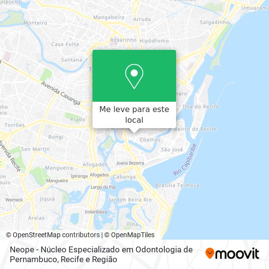 Neope - Núcleo Especializado em Odontologia de Pernambuco mapa