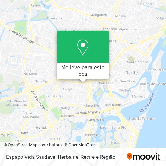 Espaço Vida Saudável Herbalife mapa