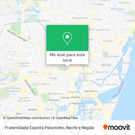 Fraternidade Espirita Peixotinho mapa