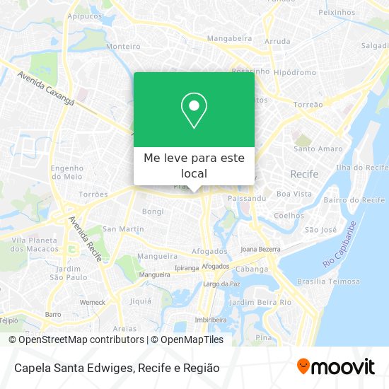 Capela Santa Edwiges mapa