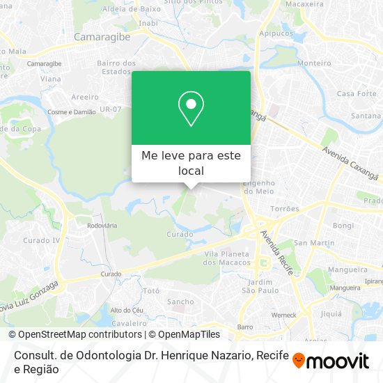 Consult. de Odontologia Dr. Henrique Nazario mapa