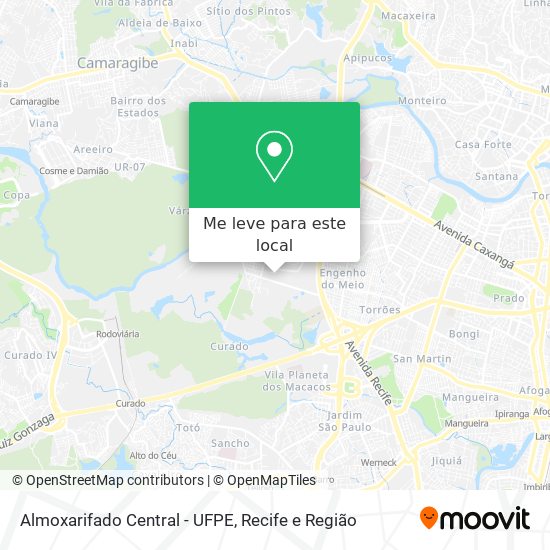 Almoxarifado Central - UFPE mapa