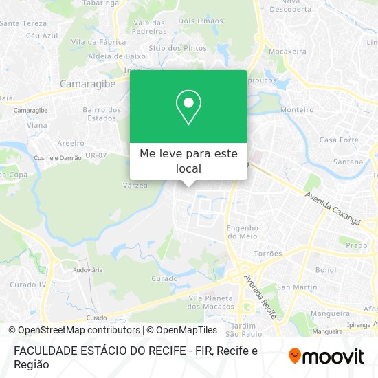 FACULDADE ESTÁCIO DO RECIFE - FIR mapa