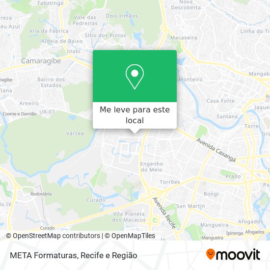 META Formaturas mapa