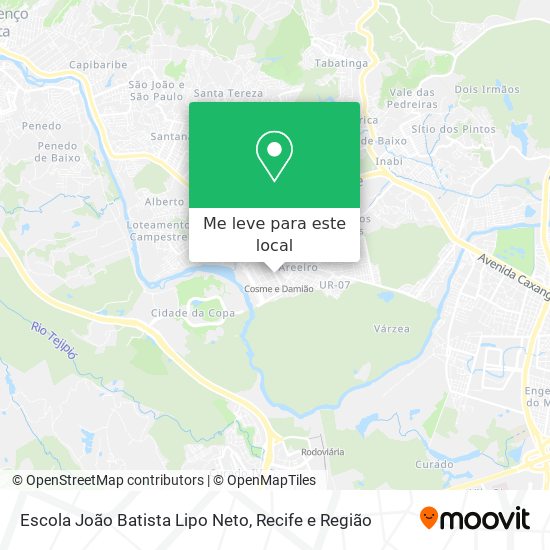 Escola João Batista Lipo Neto mapa