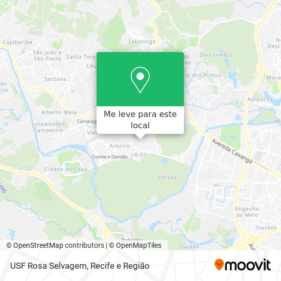 USF Rosa Selvagem mapa