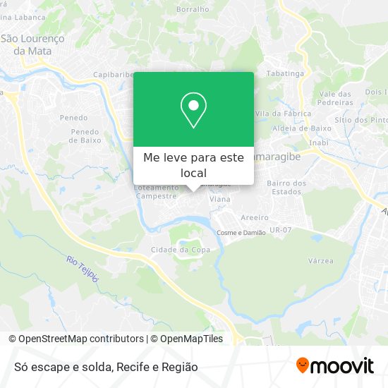 Só escape e solda mapa