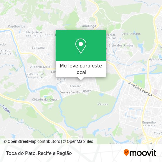 Toca do Pato mapa