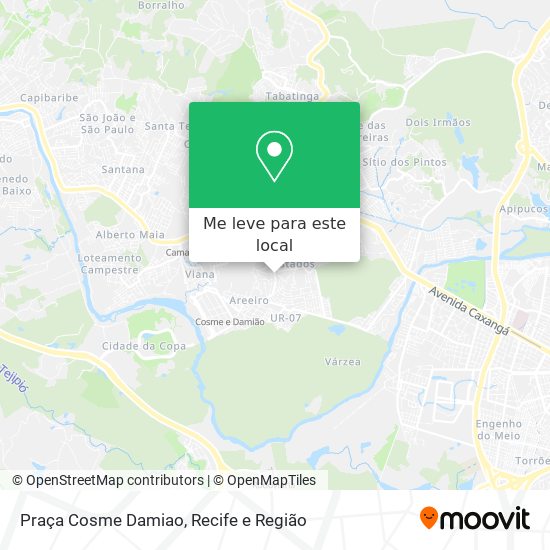 Praça Cosme Damiao mapa