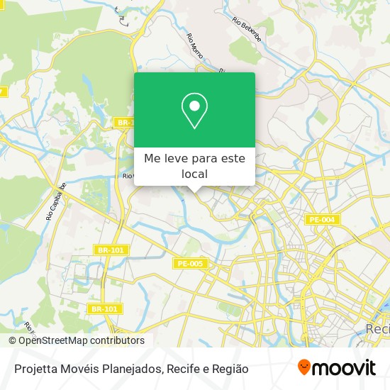 Projetta Movéis Planejados mapa