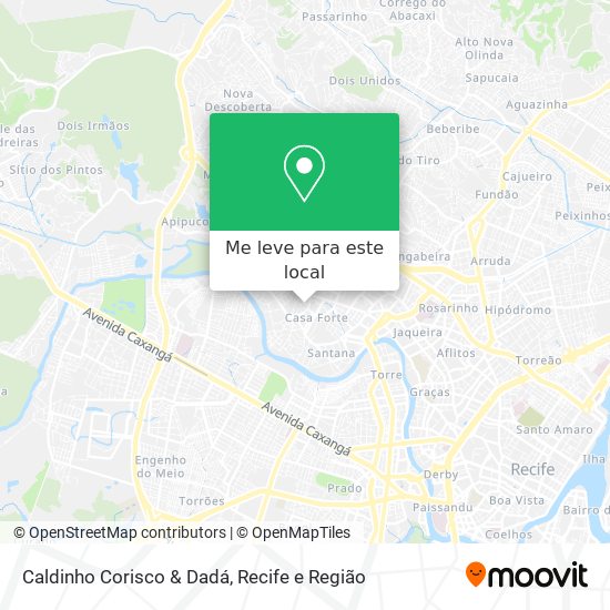 Caldinho Corisco & Dadá mapa