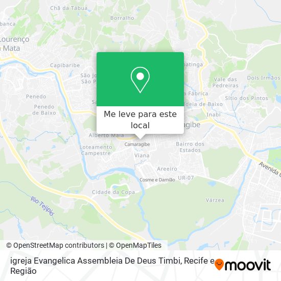 igreja Evangelica Assembleia De Deus Timbi mapa