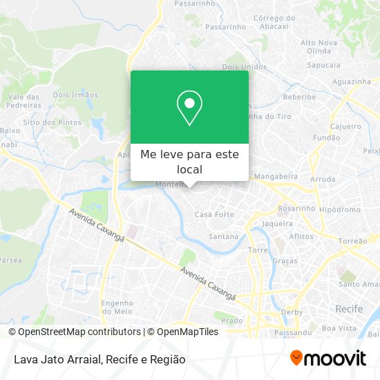 Lava Jato Arraial mapa