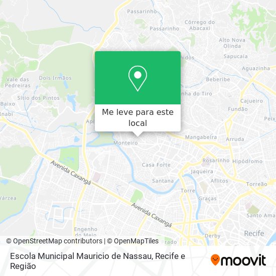 Escola Municipal Mauricio de Nassau mapa