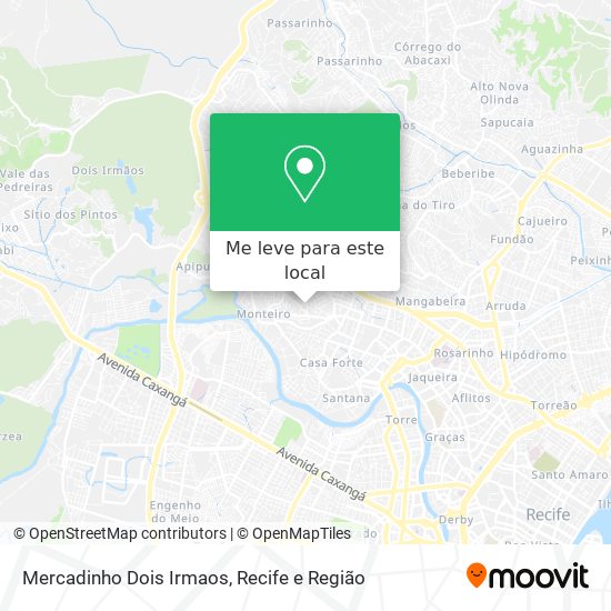 Mercadinho Dois Irmaos mapa