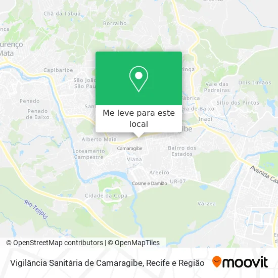 Vigilância Sanitária de Camaragibe mapa