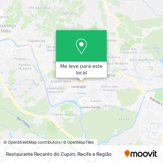 Restaurante Recanto do Cupim mapa