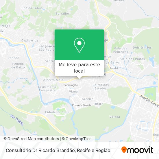 Consultório Dr Ricardo Brandão mapa