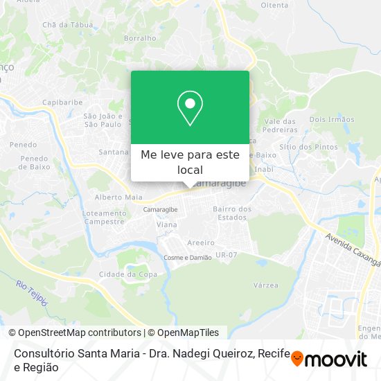 Consultório Santa Maria - Dra. Nadegi Queiroz mapa