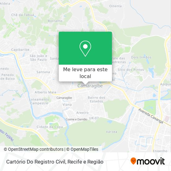 Cartório Do Registro Civil mapa