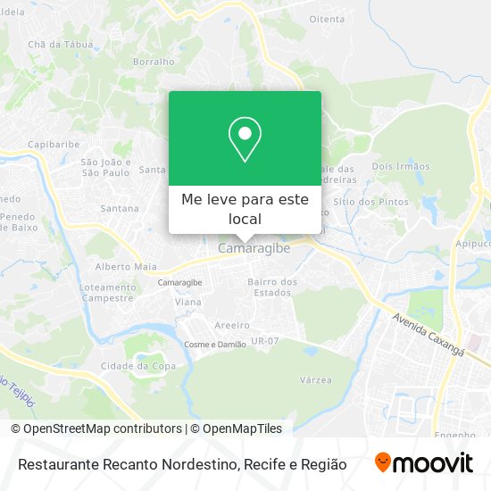 Restaurante Recanto Nordestino mapa