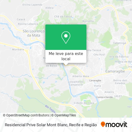 Residencial Prive Solar Mont Blanc mapa