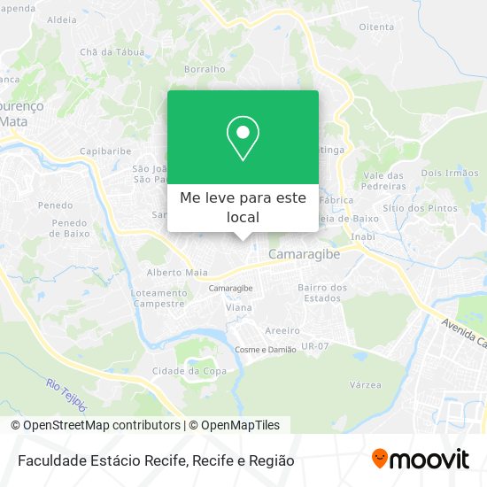 Faculdade Estácio Recife mapa