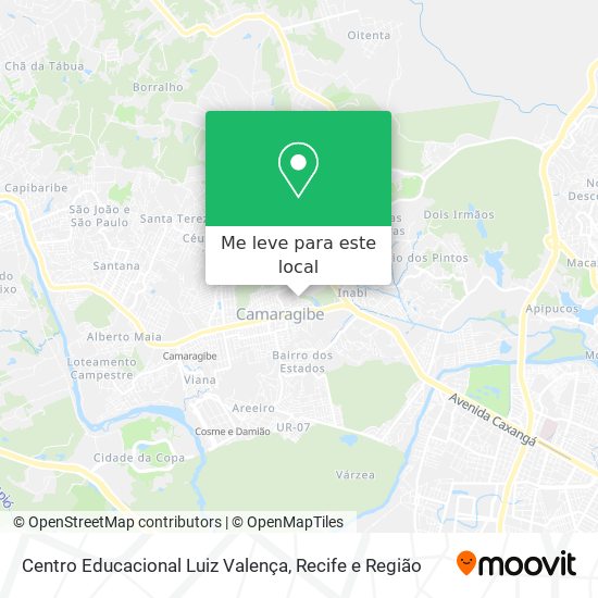 Centro Educacional Luiz Valença mapa