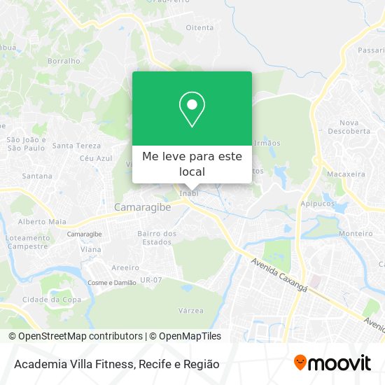 Academia Villa Fitness mapa