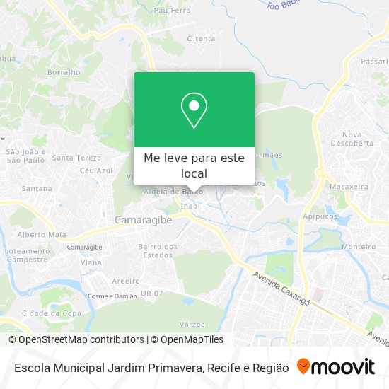 Escola Municipal Jardim Primavera mapa