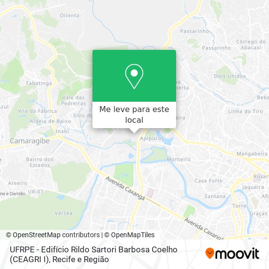 UFRPE - Edifício Rildo Sartori Barbosa Coelho (CEAGRI I) mapa