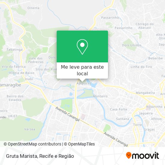 Gruta Marista mapa