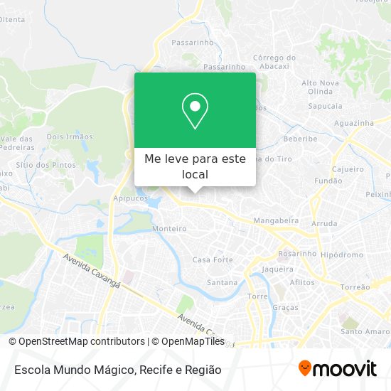 Escola Mundo Mágico mapa