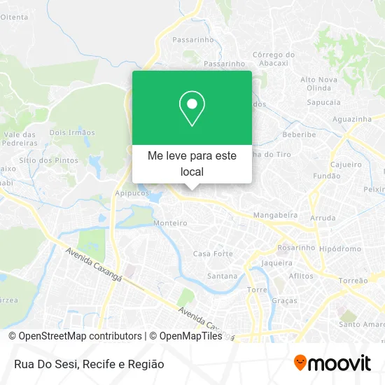 Rua Do Sesi mapa