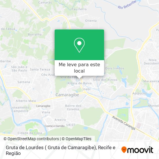 Gruta de Lourdes ( Gruta de Camaragibe) mapa