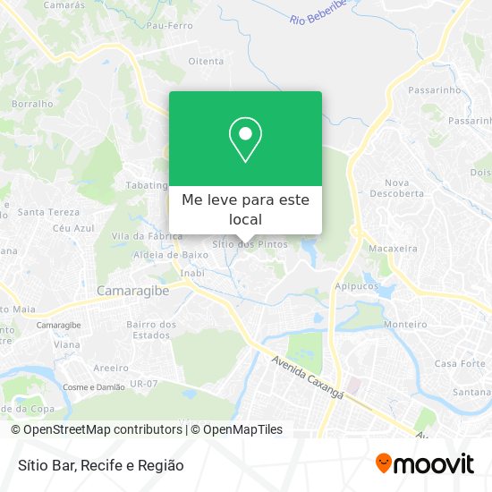 Sítio Bar mapa