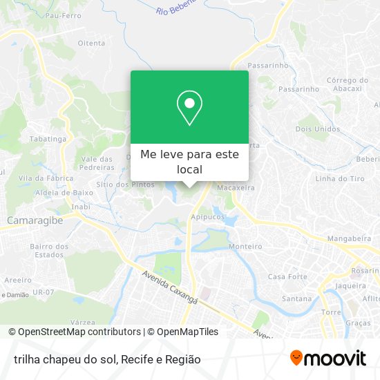 trilha chapeu do sol mapa