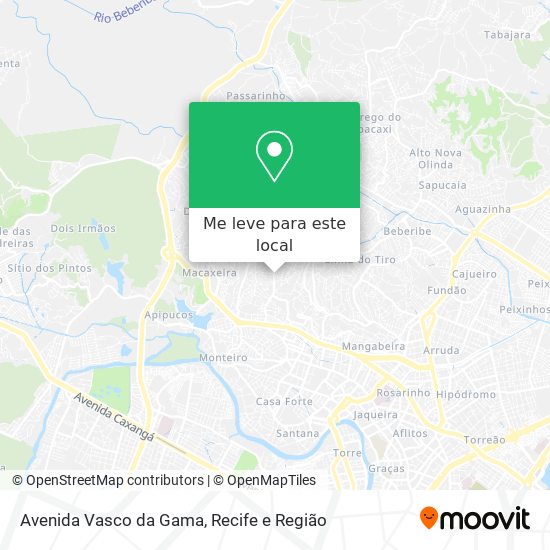 Avenida Vasco da Gama mapa