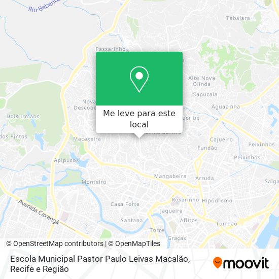 Escola Municipal Pastor Paulo Leivas Macalão mapa
