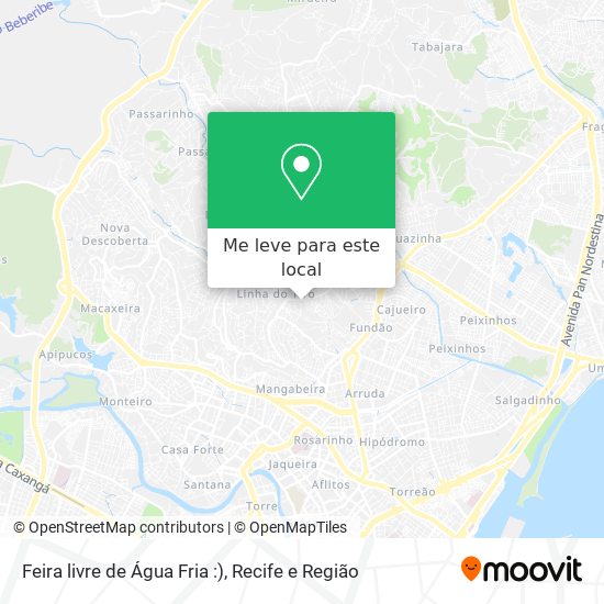 Feira livre de Água Fria :) mapa