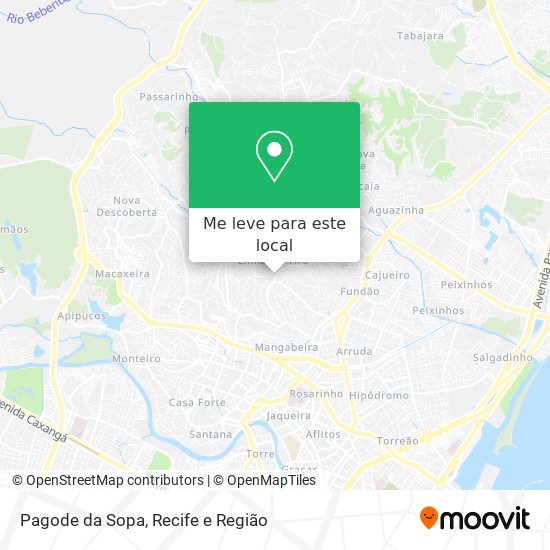 Pagode da Sopa mapa