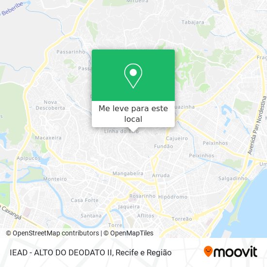 IEAD - ALTO DO DEODATO II mapa