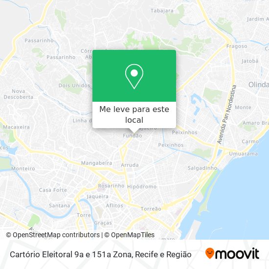 Cartório Eleitoral 9a e 151a Zona mapa