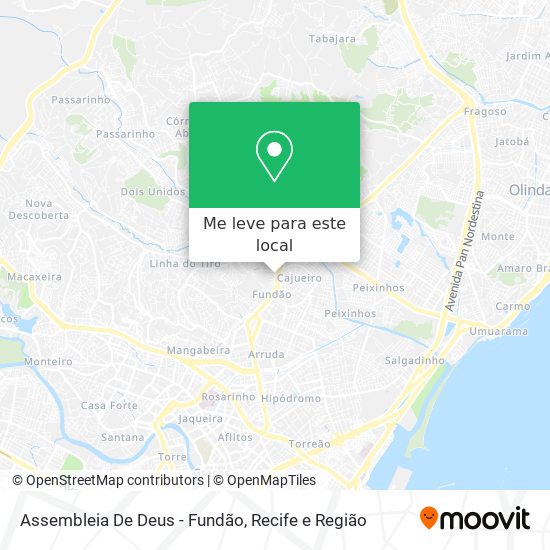 Assembleia De Deus - Fundão mapa