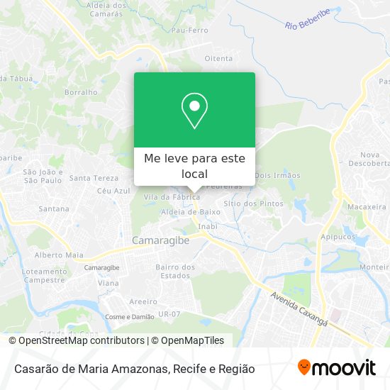 Casarão de Maria Amazonas mapa